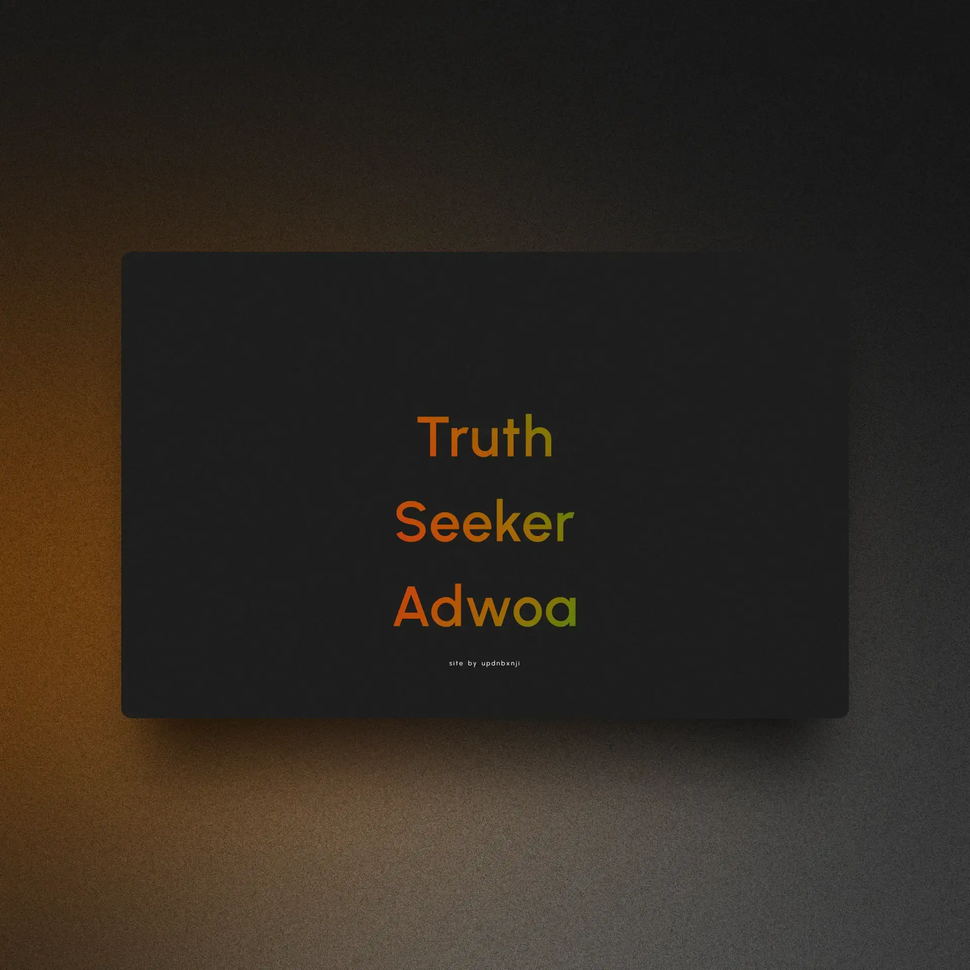 Truth Seeker Adwoa