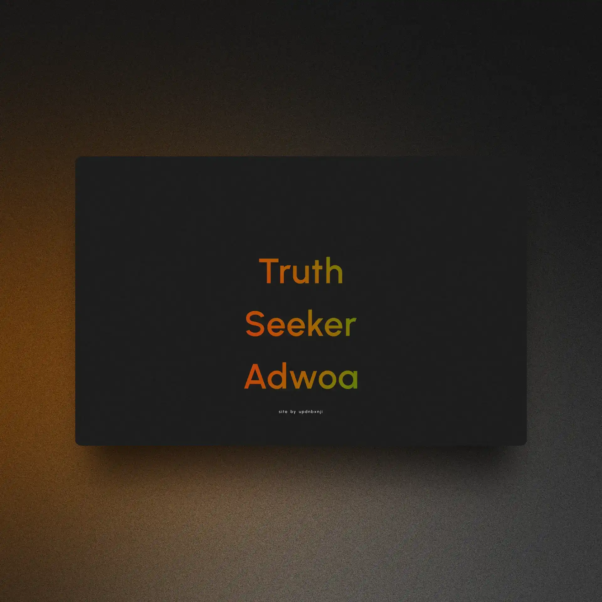 Truth Seeker Adwoa